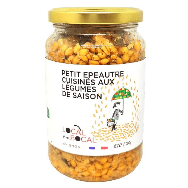 Petit épeautre cuisinés aux légumes de saison x1